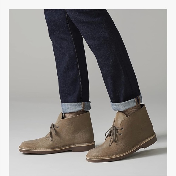 Clarks Men\'s Bushacre 2 Taupe Suede Chukka Boot main image 5